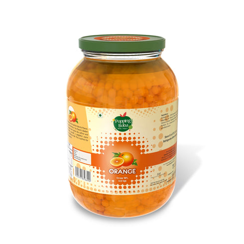 The Tea Planet Popping Boba - Orange