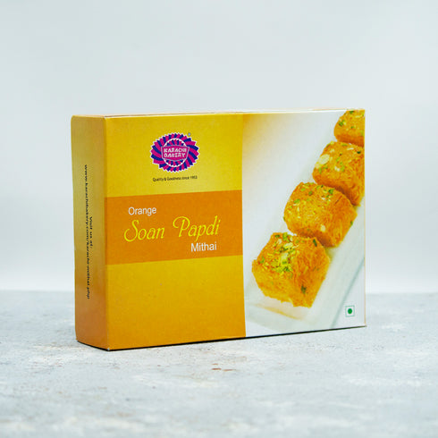 Karachi bakery Orange Soan Papdi