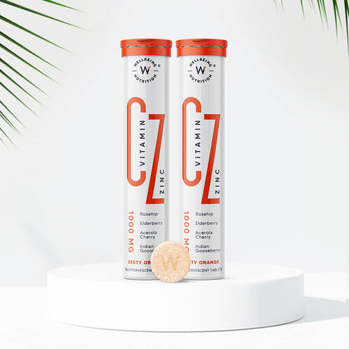 Wellbeing Nutrition Organic Vitamin C + Zinc 16 Effervescent Tablet