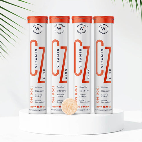 Wellbeing Nutrition Organic Vitamin C + Zinc 16 Effervescent Tablet