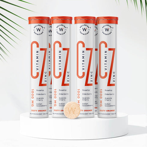 Wellbeing Nutrition Organic Vitamin C + Zinc 16 Effervescent Tablet