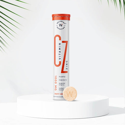 Wellbeing Nutrition Organic Vitamin C + Zinc 16 Effervescent Tablet