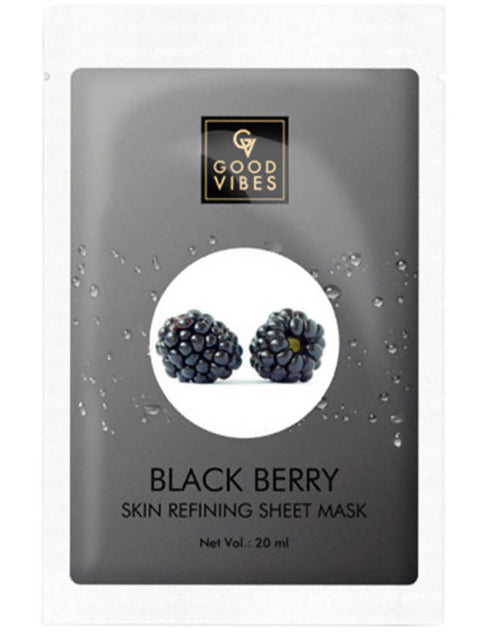 Good Vibes Skin Refining Sheet Mask Black Berry