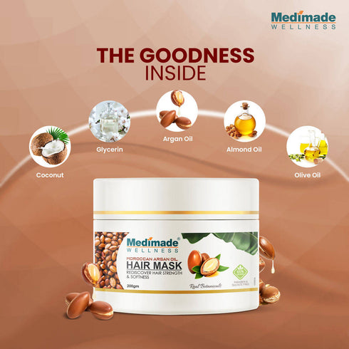 Medimade Wellness Moroccan Argan Oil Hair Mask