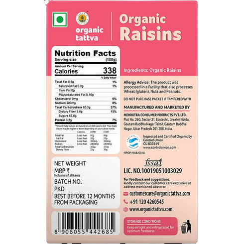 Organic Tattva Raisins