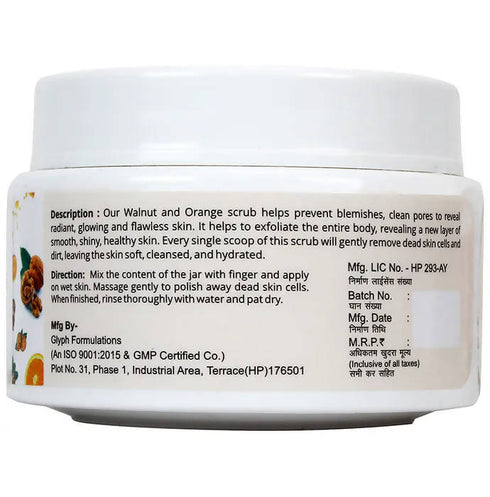 Globus Naturals Walnut & Orange Face & Body Scrub