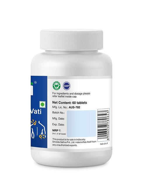 Sri Sri Tattva Vedanantaka Vati 500Mg 60Tabs