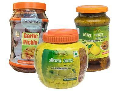Patanjali Pickle Combo (Amla + Lemon + Garlic Pickle)