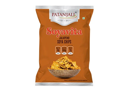 Patanjali Soyavita Jalapeno Soya Chips 27g
