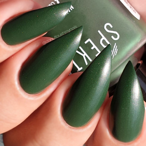 Spekta Matte Nail Polish 20 Meadow Forest Green Shimmer