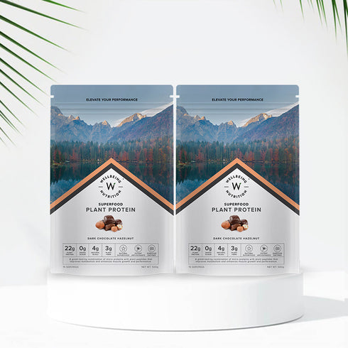 Wellbeing Nutrition Superfood Plant Protein | Dark Chocolate Hazelnut