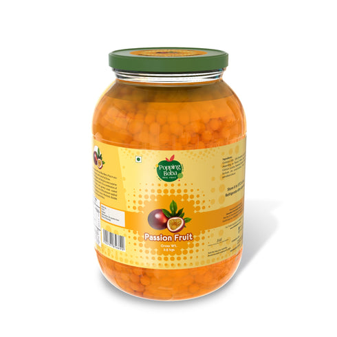 The Tea Planet Popping Boba - Passion Fruit
