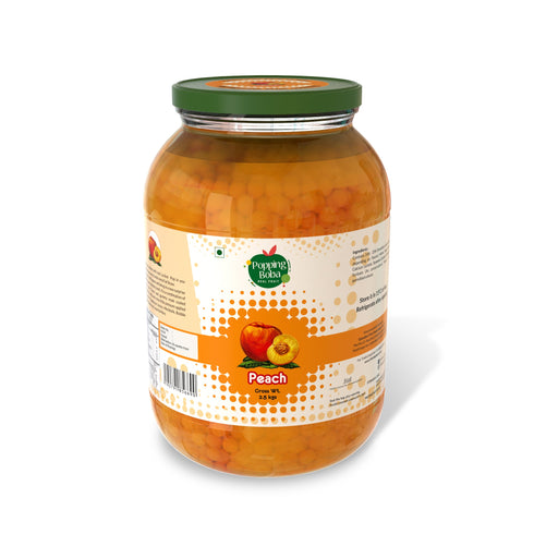 The Tea Planet Popping Boba - Peach