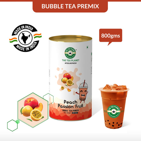 The Tea Planet Peach Passion Fruit Bubble Tea Premix