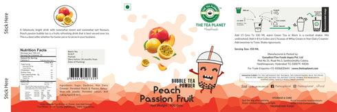 The Tea Planet Peach Passion Fruit Bubble Tea Premix