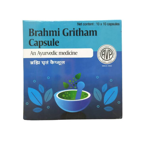 AVP Ayurveda Brahmi Gritham Capsules