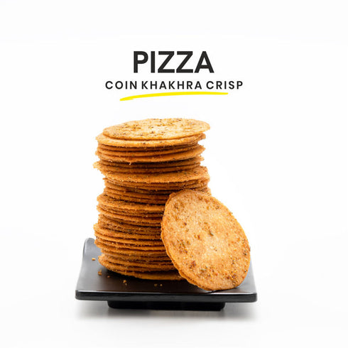 Stuti Khakhra Pizza Coin Khakhra With Schezwan Chutney