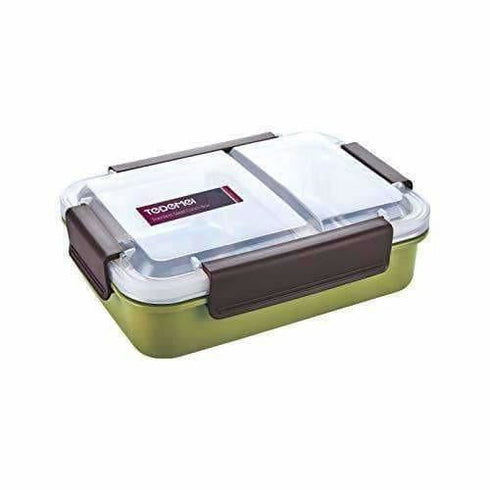Stainless Steel Lunch Box Removable Stainless Steel in 2 Compartments