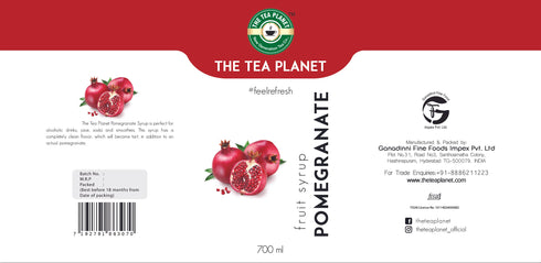 The Tea Planet Pomegranate Fruit syrup 700 ml