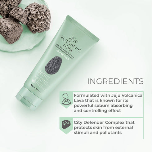 The Face Shop Jeju Volcanic Lava Scrub Foam 140ml