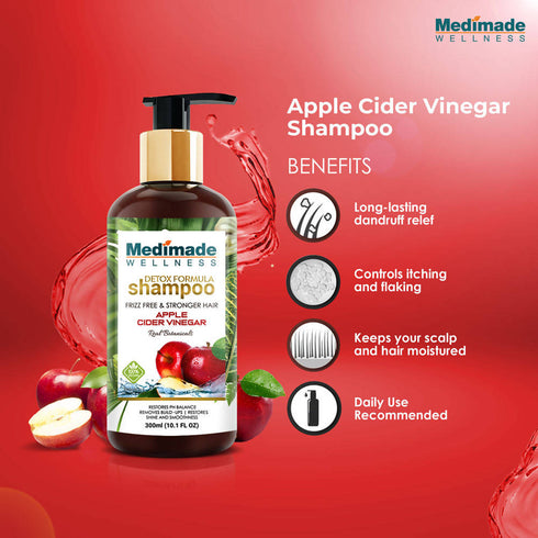 Medimade Wellness Detox Formula Shampoo Apple Cider Vinegar