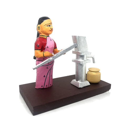 Village Women Using Hand Pump Wooden toys