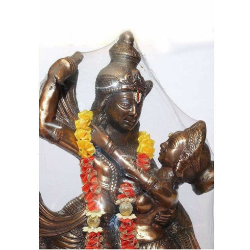 Black Metal Radha Krishna Idol
