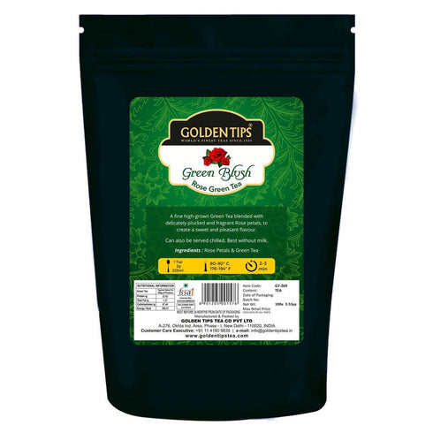 Golden Tips Green Blush Rose Green Tea
