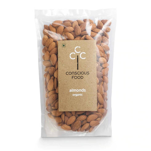 Conscious Food Organic Almonds |Badaam