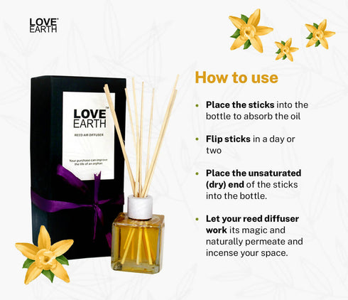 Love Earth Reed Diffuser Vanilla