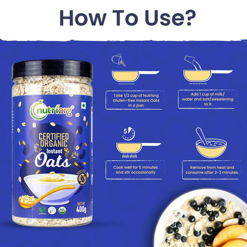 Nutriorg Certified Organic Instant Oats