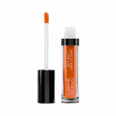 Lakme Absolute Matte Melt Liquid Lip Color | Crazy Tangerine