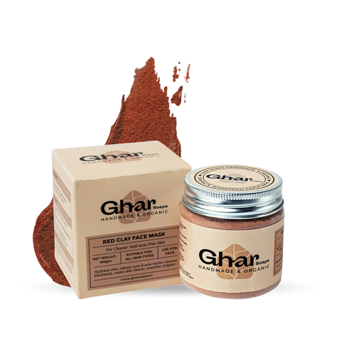 Ghar Soaps Red Clay Face Mask (Unisex)
