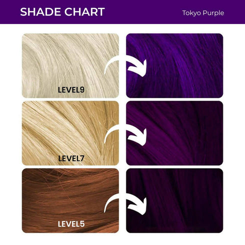Anveya Semi Permanent Hair Color | Tokyo Purple