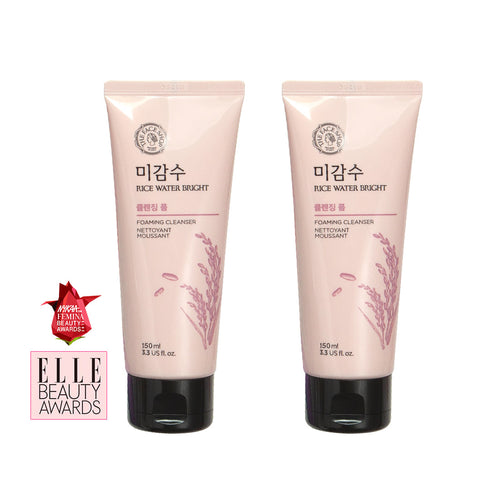 The Face Shop Award Winning Rice Water Bright Cleansing Foam 150ml Combo