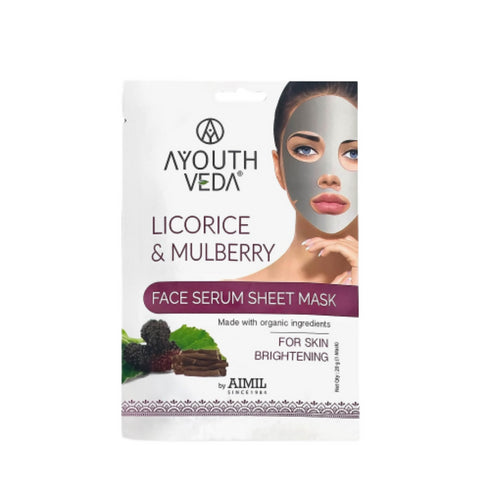 Ayouthveda Licorice & Mulberry Face Serum Sheet Mask