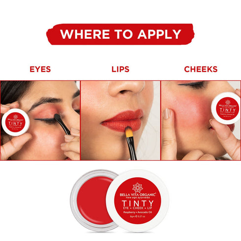 Bella Vita Organic Raspberry 3 in 1 Tinty Blush 8g