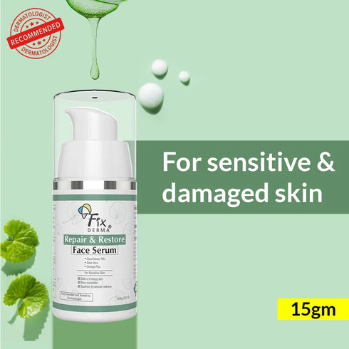 Fixderma Skincare Repair And Restore Face Serum For Sensitive Skin