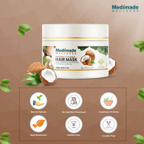 Medimade Wellness Coconut & Vitamin E Hair Mask