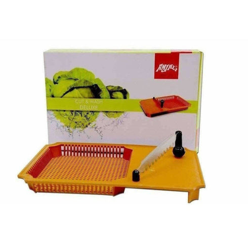 Anjali Cut & Wash Chopping Board For Vegetables - Chopping Knife