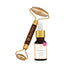Just Herbs Glow Boosting Duo - Kansa Roller Face Massage Tool 110g + Kimsukadi Oil 30ml