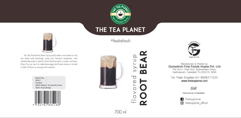 The Tea Planet Root Beer Syrup 700 ml