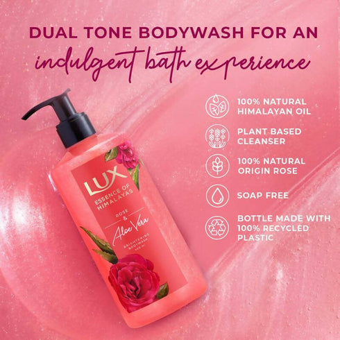 Lux Essence Of Himalayas Rose And Aloe Vera Brightening Body Wash