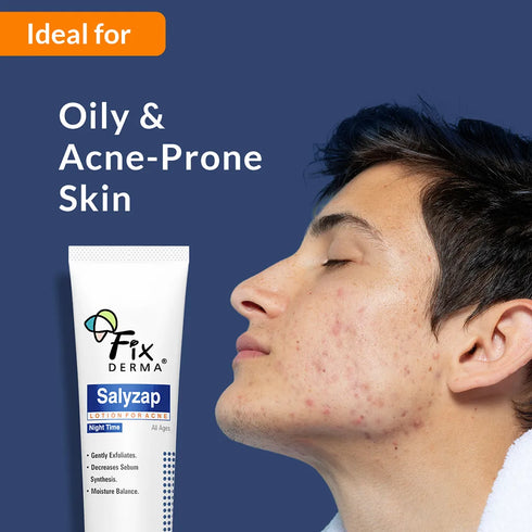 Fixderma Skincare Salyzap Night | Time Lotion For Acne Prone Skin