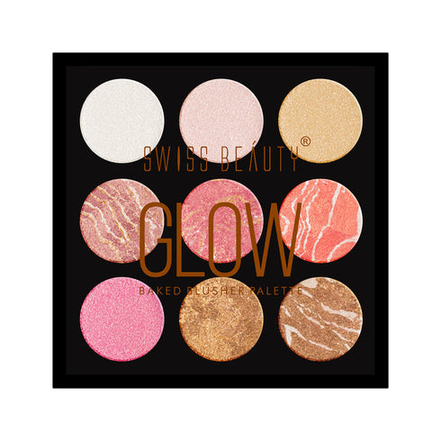 Swiss Beauty Glow Baked Blusher Palette 24g