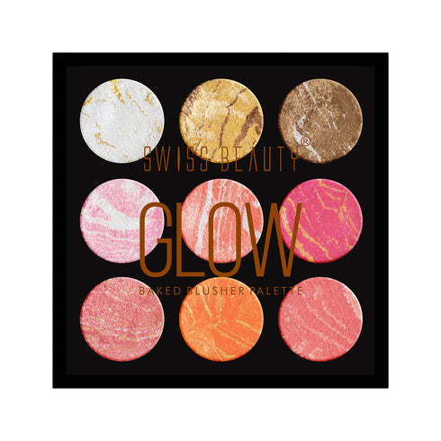 Swiss Beauty Glow Baked Blusher Palette 24g