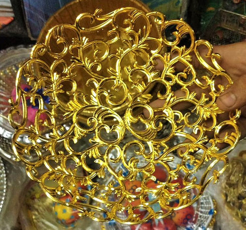 Fruit Decorative Bowl Gold Color - 65gms