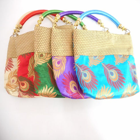 Peacock Feathers Design Fancy Bag Model 2 - 110gms