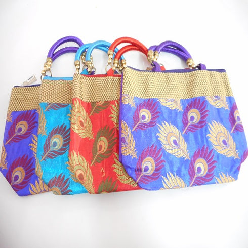Peacock Feathers Design Fancy Bag - 120gms