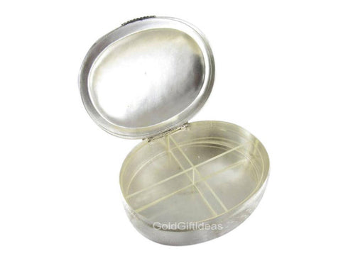 Chic 4 Layer Gift Box In German Silver - 500gms